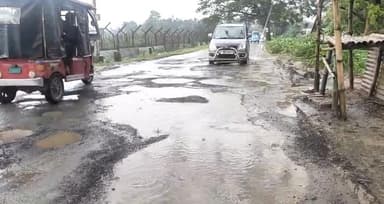 কোটি টাকা খরচেও বেহাল কৈলাশহর রাঙ্গাউটি রাস্তা! নির্বাচনের আগে তাড়াহুড়োর কাজ, বেহাল দশায় পরিণত !