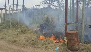শন্তিরবাজারে অগ্নিকাণ্ডের ধারাবাহিকতা অব্যাহত , আতঙ্ক জনমনে