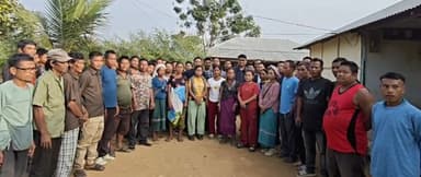 ব্রু পুনর্বাসন শিবির পরিদর্শনে মন্ত্রী বিকাশ দেব্বর্মা