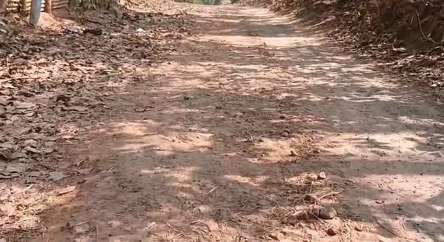 নির্মাণের কয়েক বছরেই অস্ত্বিত হারানোর মুখে রাস্তা !