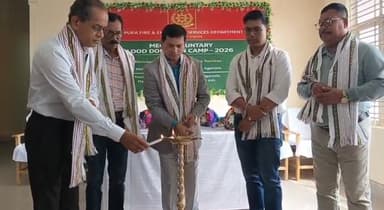 অগ্নি নির্বাপক দপ্তর আয়োজিত রক্তদান শিবিরে ব্যাপক সাড়া 